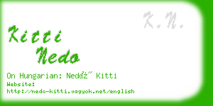 kitti nedo business card